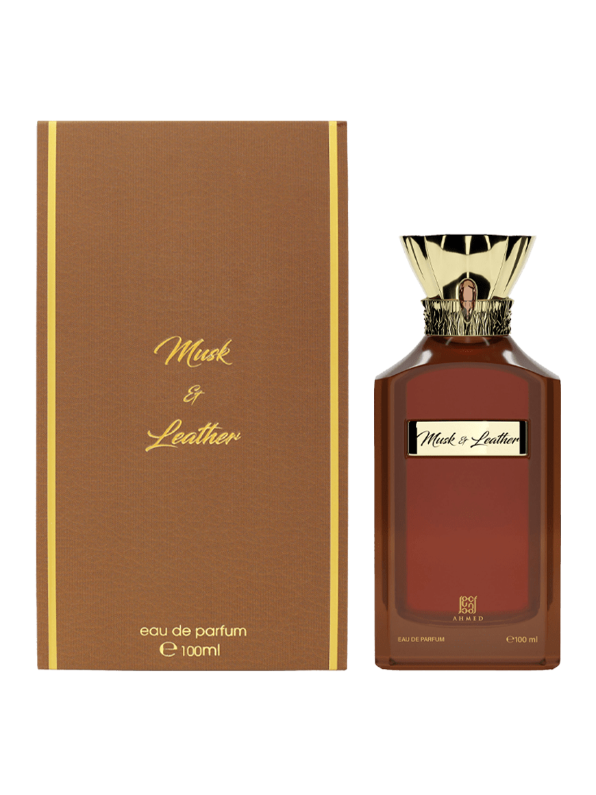 Musk and leather edp perfume 100ml unisex By Ahmed al maghribi