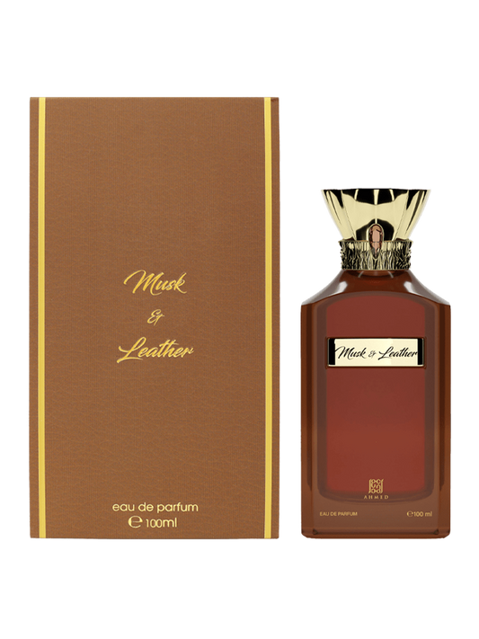 Musk and leather edp perfume 100ml unisex By Ahmed al maghribi