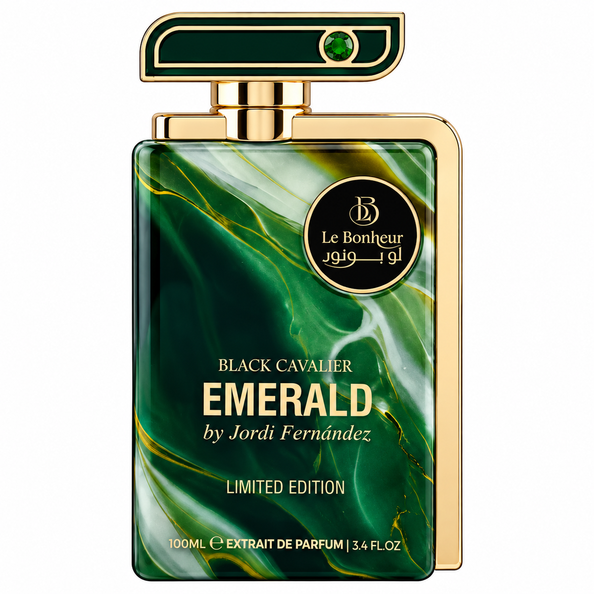 La Bonheur Black Cavalier Emerald 100ml Extrait de Parfum