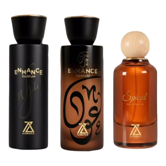 Enhance,Enhance oud,spiced combo by Azhrance perfumes 100ml Eau De Parfum